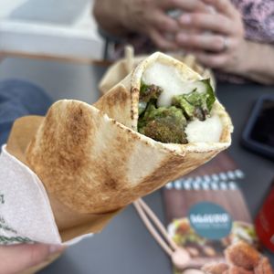   at FalafeLand in Santorini