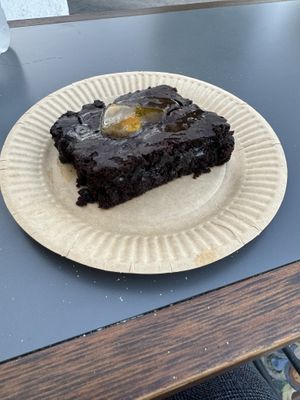 Vegan Brownie   at FalafeLand in Santorini
