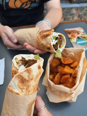   at FalafeLand in Santorini