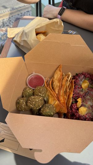   at FalafeLand in Santorini