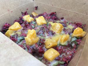 Tabbouleh yum!  at FalafeLand in Santorini