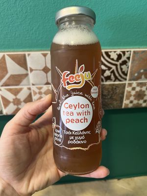 Yummy tea  at FalafeLand in Santorini