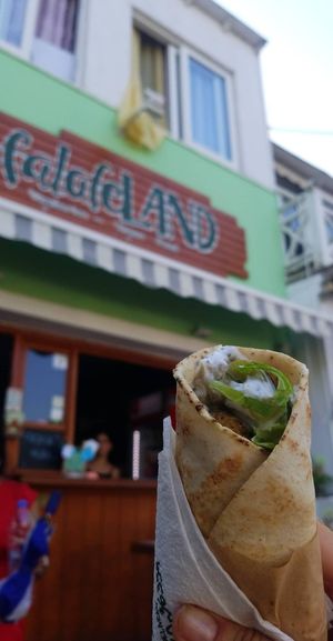 Small baba falafel! at FalafeLand in Santorini