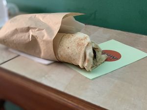 Vegan Falafel at FalafeLand in Santorini