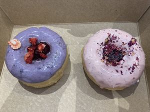 Baked vegan donuts  at Lilikoi Organic Living in Miami Beach