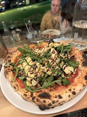Vegan artichoke pizza   at The Porter Pizza Company in Sheffield