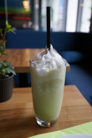 Matcha Pina Colada (vegan) at The Beginnings - Kr.Barona Iela in Riga