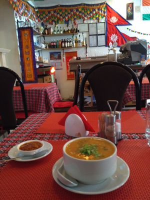 Great atmosphere, lots of vegan options and very nice staff! at Himalayan Garden in Riga