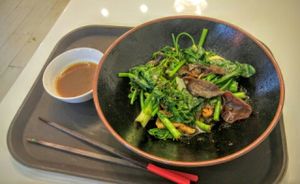 my veggies and mock meats at Healthy Farm - Tran Hung Dao District 1 in Ho Chi Minh City