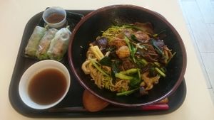 After bathing with Vietnamese spring rolls. at Healthy Farm - Tran Hung Dao District 1 in Ho Chi Minh City