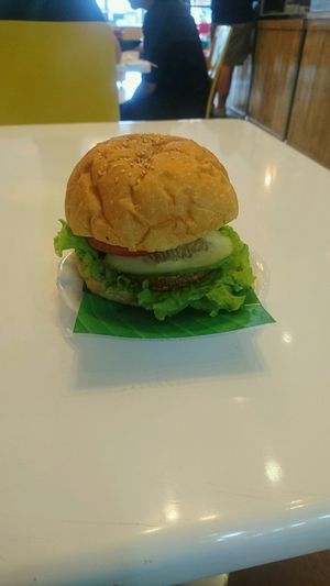vegan burger at Healthy Farm - Tran Hung Dao District 1 in Ho Chi Minh City