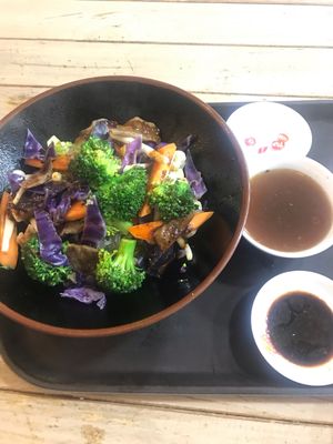 72,000 song (1x noodle, 2x mock meat and 6x veggies!)  at Healthy Farm - Tran Hung Dao District 1 in Ho Chi Minh City