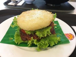 Rice burger  at Healthy Farm - Tran Hung Dao District 1 in Ho Chi Minh City