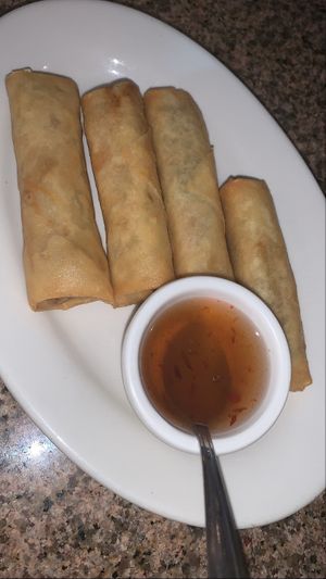 Spring rolls  at The Thai Place in Sturbridge