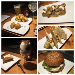tapas and a really yummy dessert at El Maderal in Barcelona