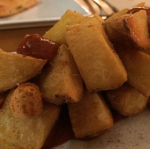 potato bravo (smoky)  at El Maderal in Barcelona