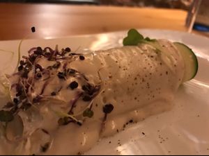 canelon crudo at El Maderal in Barcelona