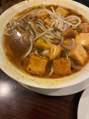 Vegan Spicy Lemongrass Noodle Soupp  at Dang Good Vietnamese Restaurant in Edmonton