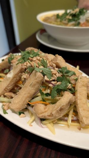 Mango salad at Dang Good Vietnamese Restaurant in Edmonton
