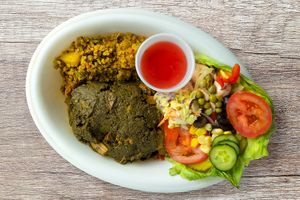 Palak Paneer Bowl at Veg-In YYC Re-Planted in Calgary