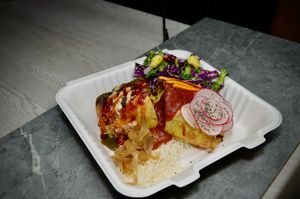 Samosa Enchilada at Veg-In YYC Re-Planted in Calgary