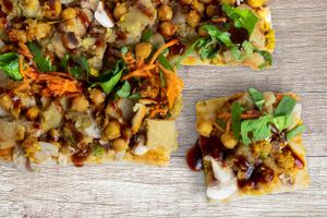 Drooling Hippie Flatbread at Veg-In YYC Re-Planted in Calgary