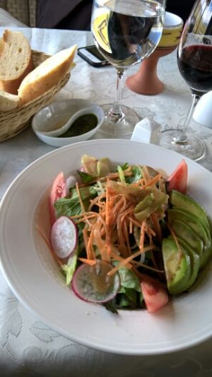 Vegan food prepared on the train  at Peru Rail in Cusco