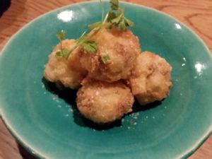 millet fried potatoes  at Ukishima Garden in Kyoto