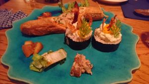 Sushi - Delicious! at Ukishima Garden in Kyoto