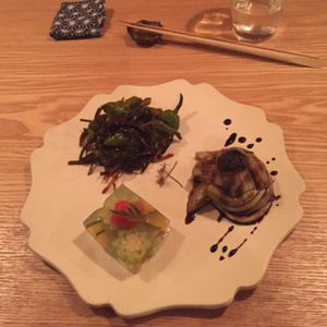 some tapas at Ukishima Garden in Kyoto