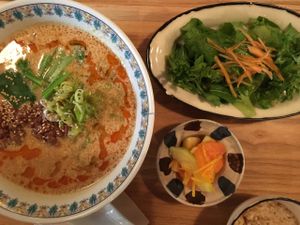 vegan ramen at Ukishima Garden in Kyoto