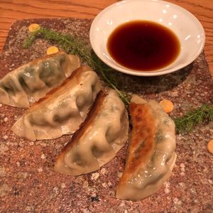 Gyoza at Ukishima Garden in Kyoto