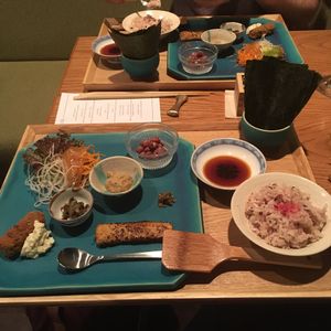 Hand roll sushi at Ukishima Garden in Kyoto