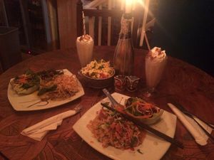 Tofu stir fry (GF) at Voltaire in Bangor