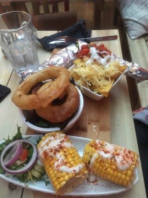 Burrito, sorry for not including the main event! at Voltaire in Bangor