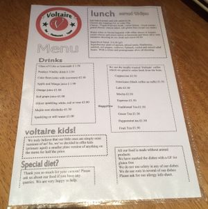 Menu 2 at Voltaire in Bangor