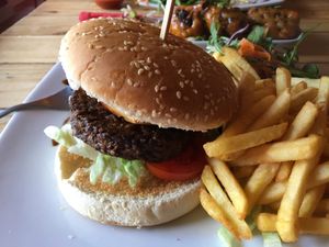 Ninja burger  at Voltaire in Bangor