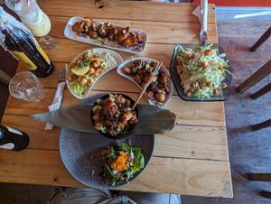 Full spread at Voltaire in Bangor