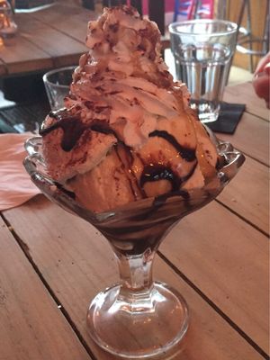 Choc Fudge Sundae at Voltaire in Bangor