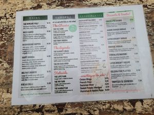 Voltaire Food Menu at Voltaire in Bangor