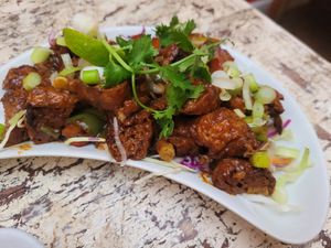 Carribean Tofu at Voltaire in Bangor