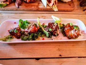 Cauliflower wings. Sooo good! at Voltaire in Bangor