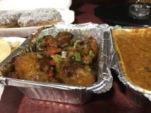 Sticky buffalo cauliflower wings at Voltaire in Bangor