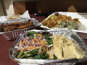 Salad & Hummus  at Voltaire in Bangor