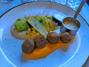 Falafels at La Couleuvrine in Sarlat-la-caneda