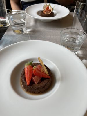 Dessert   at La Couleuvrine in Sarlat-la-caneda