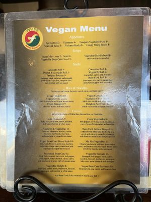 Vegan Menu  at Fulin's Asian Cuisine in Cleveland