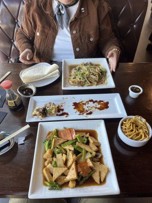 Tofu and veggies, lo mein   at Fulin's Asian Cuisine in Cleveland