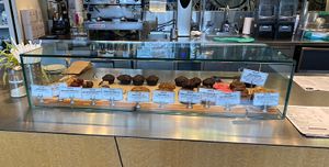 Sweets on display (muffins, brownies, energy balls, etc)  at Kupfert & Kim - Spadina in Toronto