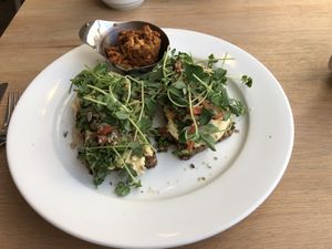 Avocado Toast  at Kupfert & Kim - Spadina in Toronto